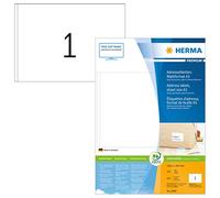 HERMA Self Adhesive Multipurpose Labels, 1 Label per A5 Sheet, 400 Sheets, 148.5 x 205 mm, 400 Labels, Blank Universal Labels Stickers, Sticky Labels for Laser & Inkjet Printer, White