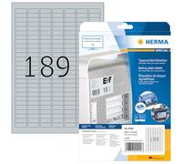 HERMA Extra-Strong Adhesive Silver Heavy Duty Weatherproof Foil Labels, 189 Labe