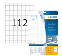HERMA Self Adhesive Removable Multi-Purpose Labels, 112 Labels Per A4 Sheet, 280