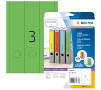 HERMA Self Adhesive Spine Labels, 3 Labels per A4 Sheet, 640 Sheets, 61 x 297 mm, 1920 Labels, Blank Lever Arch File Folder Labels Stickers, Sticky Labels for Laser & Inkjet Printer, Green