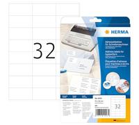Herma 4443 Address Label Sheets 70 x 36 mm 20 Sheets 480 Labels White