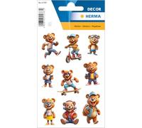 HERMA Teddy Bear Sticker, Animal Sticker for Children and Toddlers, Children's Sticker with Bear Motif for Sticker Album Scrapbook Photo Album Gift Birthday Decoration Letters Crafts