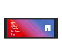 hermalright Trofeo Vision LCD Black Edition Case Sub-Display Features a 6.86-inch Full-Color LCD Display (1280x480 Resolution) with a Magnetic Panel Screen, Supporting DIY Dynamic/Static Images