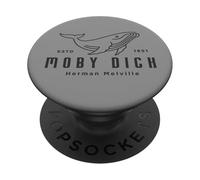 Herman Melville Cute Whale | Boat Tour | Moby Dick PopSockets Adhesive PopGrip
