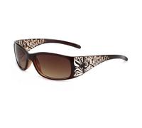 hermaner Rectangular Sunglasses Womens UV400 Protection Thick Flower Print Temples Gradient Lenses Luxury Ladies Sun Glasses Personality Sunnies Outdoor Street Party Travel