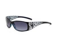 hermaner Rectangular Sunglasses Womens UV400 Protection Thick Flower Print Temples Gradient Lenses Luxury Ladies Sun Glasses Personality Sunnies Outdoor Street Party Travel