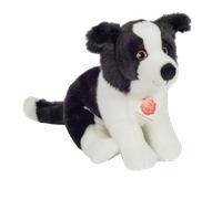 Hermann 91959 Bordie Collie Puppy Black and White Sitting Cuddly Plush Soft Toy