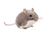 Hermann 92657 Mouse Grey/white Sitting Cuddly Plush Soft Toy