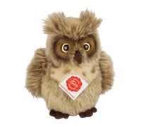 Hermann 94163 Owl Grey/Brown Sitting Cuddly Plush Soft Toy Bird