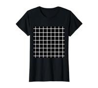 Hermann Grid Optical Illusion Impossible Math Lover Value Graphic T-Shirt, Women, Black, XL