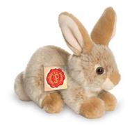Teddy Hermann 93702 Bunny sitting beige 18 cm, cuddly toy with 75% recycled filling material