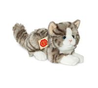 Teddy Hermann 90691 Cat 20 cm, cuddly toy with 75% recycled filling material