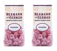 Hermann the German Hard Candy - Imported - Pack of 2 (Raspberry)