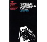 Hermeneutic Phenomenology (Spep): The Philosopher of Paul Ricoeur (Studies in Phenomenology and Existential Philosophy)