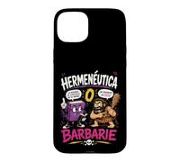 Hermeneutics or Barbarism Funny Philosophy Humor Case for iPhone 15 Plus
