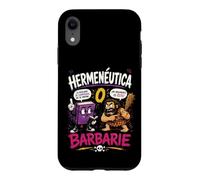 Hermeneutics or Barbarism Funny Philosophy Humor Case for iPhone XR