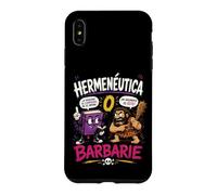 Hermeneutics or Barbarism Funny Philosophy Humor Case for iPhone XS Max