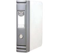 Hermes A4 80mm 2D-Ring Heavy Duty Polypropylene BoxFile - Silver