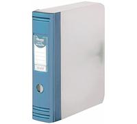 Hermes HD 80mm Polypropylene Box File A4 2D-Ring Blue - 8.BA4.007