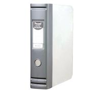 Hermes Heavy Duty 80mm 2D-Ring Polypropylene Box File A4 Silver 8.BA4.006