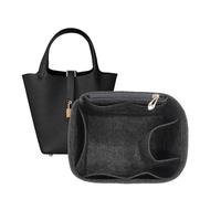 Hermes Picotin 18/22/26 Storage Bag Liner Insert - Portable Makeup Bag (Black A)
