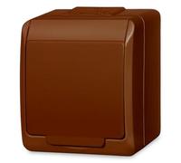 Hermes Single Hermetic Socket z/u 16A IP44 Brown GNT 0321-06 elektro-plast nasielsk 5901130483068
