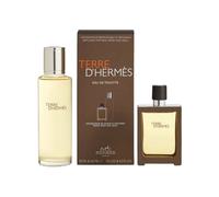 Terre d'Hermes Parfum Gift Set 30ml Refillable Spray + 125ml Pure Parfum Refill