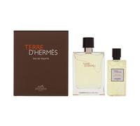 TERRE D'HERMES GIFT SET - 100ml EDT SPRAY & 80ml HAIR & BODY SHOWER GEL NEW