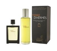 Terre d'Hermes Parfum Gift Set 30ml Refillable Spray + 125ml Pure Parfum Refill