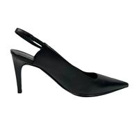 Hermes Women's Preloved Lover 80 Slingback Pumps in Black Leather | Size: 6.5