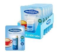 Hermesetas Mini Sweeteners 12 x 600 Tablets - Zero Calorie Sugar Free Table-Top Dispenser