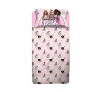 hermet - Barbie Single Bed Sheet Bedding Set Pink Girls Nursery Bedding Bed Sheet Fitted Sheet Pillowcase 50 x 80 100% Cotton Official Product (6337 673