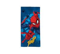 hermet, Disney Spiderman Beach Towel, 70 x 140 cm, Beach or Pool Towel, 100% Soft Cotton, Practical and Lightweight