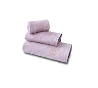 Hermet Laura Biagiotti 3-Piece Bath Towel Set, 100% Cotton, Bath Towel + Face Towel + Guest Towel, Pink