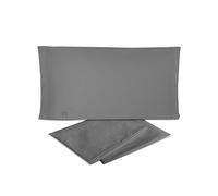 hermet Laura Biagiotti Plain 100% Cotton Percale Double Bed Sheet Set, 4-Piece Set, Top Sheet + Fitted Sheet + 2 Pillowcases