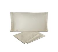 hermet Laura Biagiotti Plain 100% Cotton Percale Double Bed Sheet Set, 4-Piece Set, Top Sheet + Fitted Sheet + 2 Pillowcases