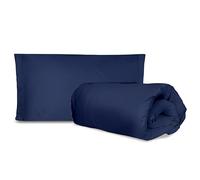 hermet Laura Biagiotti Single Duvet Cover Set, Single Colour, Percale, Royal Blue, Duvet Cover, Bag + Pillowcase, 100% Cotton