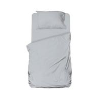 hermet Microfibre Fitted Sheet Set, Grey, Complete Bed Set, Top Sheet, Fitted Sheet, Pillowcase, Winner