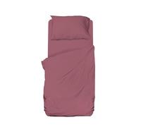 hermet Microfibre Single Sheet Set, Mauve Complete Bed, Top Sheet, Fitted Sheet, Pillowcase, Winner
