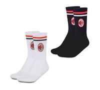 hermet Milan Unisex Adult Socks Set, white/black, 43-46