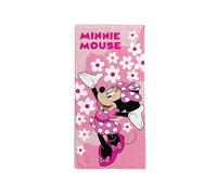hermet Minnie Mouse Beach Towel, 70 x 140 cm, Beach or Pool Towel, 100% Soft Cotton, Practical and Lightweight