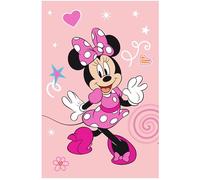 hermet Minnie Mouse Soft Blanket, Soft and Warm Sofa Blanket, 100 x 150 cm, Coral Bed Blanket