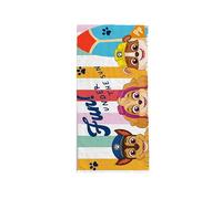 hermet, Paw Patrol Beach Towel, 70 x 140 cm, Beach or Pool Towel, 100% Soft Cotton, Practical and Lightweight