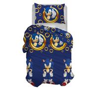 hermet Sonic Single Duvet Cover, Single Cotton, Duvet Cover Set with Pillowcase, 100% Cotton, Official Product