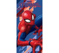 hermet Spiderman Beach Towel, 70 x 140 cm, Beach or Pool Towel, 100% Soft Cotton, Practical and Lightweight