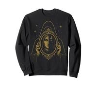 Hermetic Mirror Symbol Duality Shadow Light Design Sweatshirt