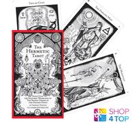 HERMETIC TAROT DECK CARDS ESOTERIC TELLING WHITE BLACK US GAMES SYSTEMS