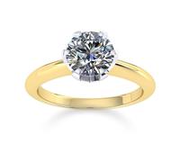 Hermione 18ct Yellow Gold 0.25ct Diamond Engagement Ring - Ring Size K