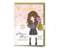 Hermione Character Greetings Card with Pinbadge