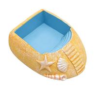 Hermit Crab Bath Tub, Hermit Crab Water Tank - Hermit Crab Water Bowl Beach Style | Hermit Crab Accessories for Hermit Crabs, Resin Water Bowl, Bath Basin, Ramp for Reptiles, Sunb